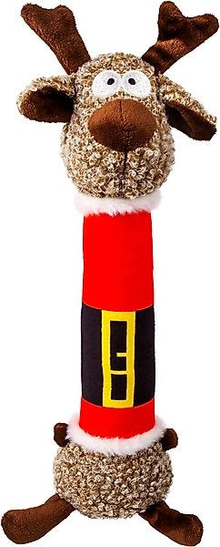 KONG Holiday Shakers Luvs Reindeer Squeaky Plush Dog Toy